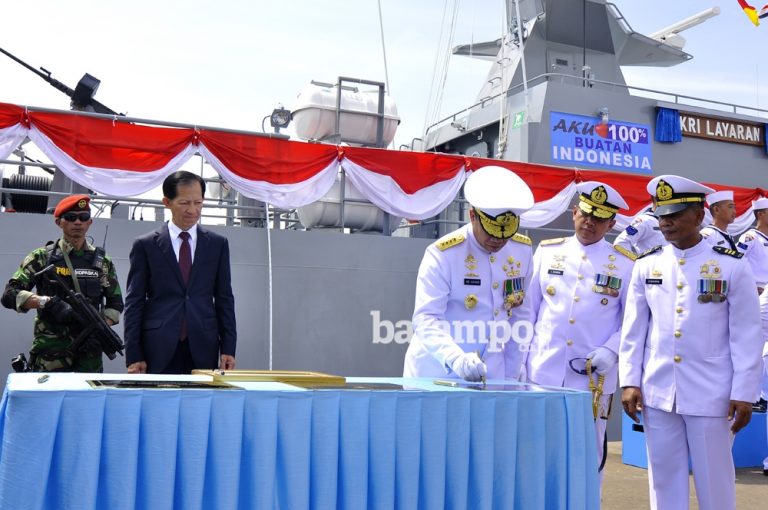 KSAL Resmikan Tiga KRI Buatan PT Palindo Marine, Batam