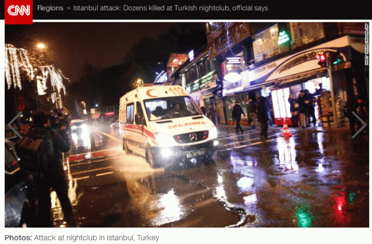 Tahun Baru, Pembunuhan di Klub Malam Terjadi