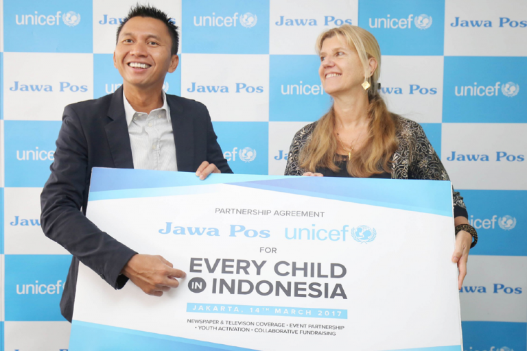 Jawa Pos Group Kerja Sama dengan UNICEF