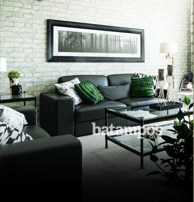 Ruang Keluarga Bergaya Eklektik