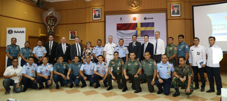 Saab Supports Indonesian Scholarships at Swedish Defence University