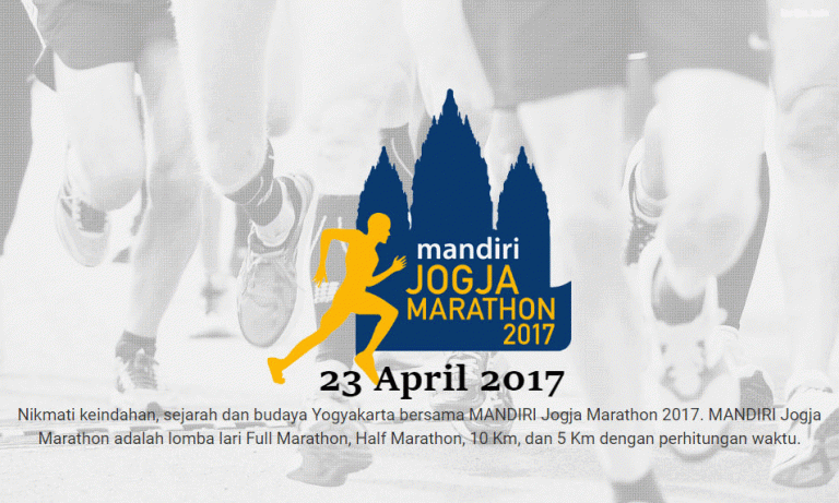 6.000 Pelari dari Indonesia dan Mancanegara Ramaikan Mandiri Jogja Marathon 2017