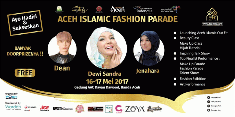 Artis dan Bintang Tamu Meriahkan Aceh Islamic Fashion Parade 2017