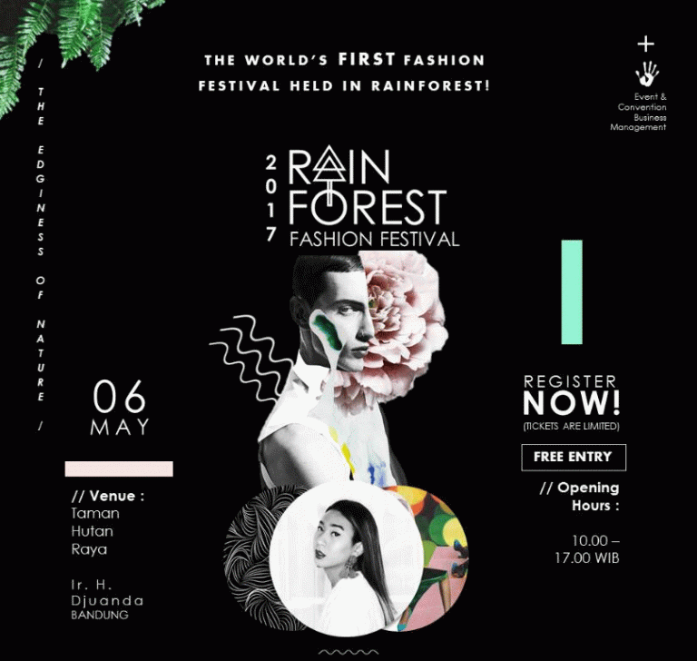 STP NHI Bandung Gelar Fashion Show, di Hutan
