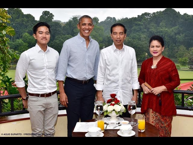 Pertemuan Santai Presiden RI Jokowi dengan Presiden ke 44 AS, Obama
