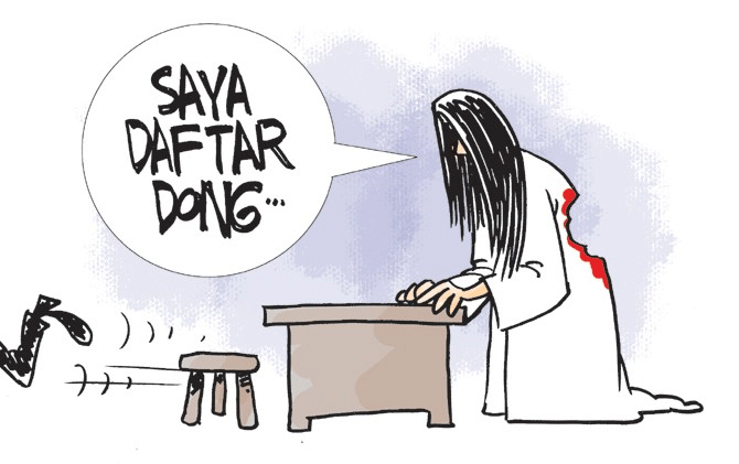 Tubuh Terpotong di Tepi Jalan