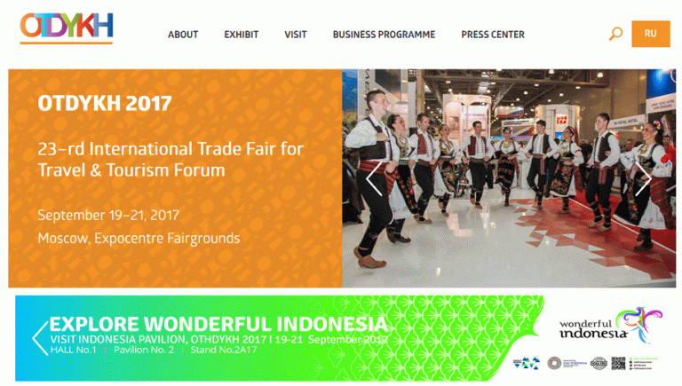 Sasar Wisman Rusia, Kemenpar Ambil Bagian di OTDYKH Leisure