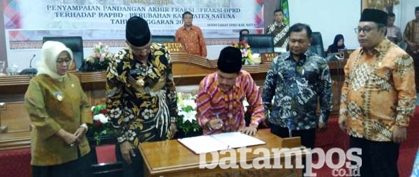 Perda APBD-P Natuna Rp 1,220 Triliun