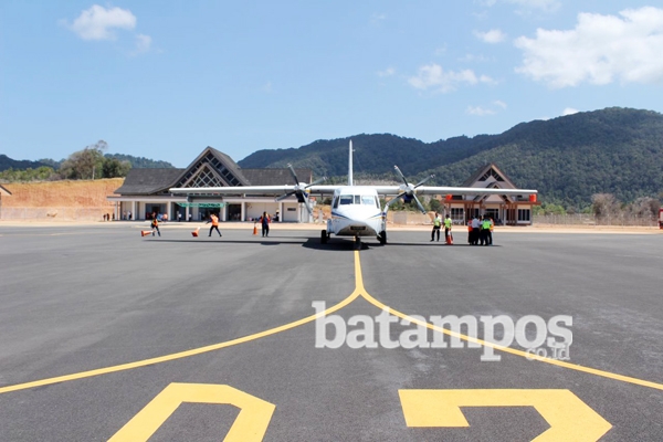 Bandara Letung Sudah Beroperasi