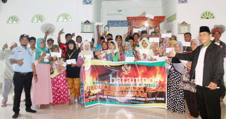 Baznas Karimun Bantu Korban Kebakaran