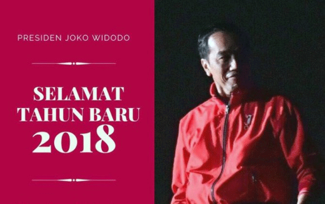 Selamat Tahun Baru, dari Presiden Jokowi
