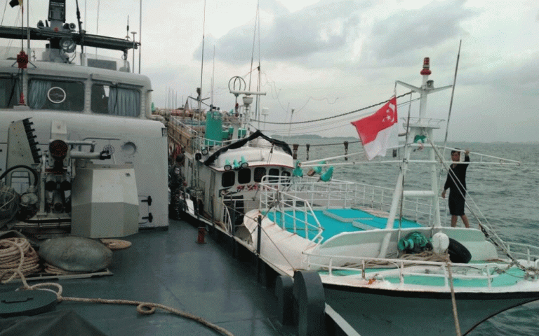 Data GPS dan Peta, MV Sunrise Glory Berlayar di Perairan Batam
