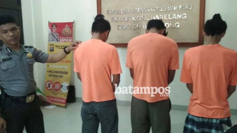 Polsek Bengkong Tangkap 3 Pencuri Motor