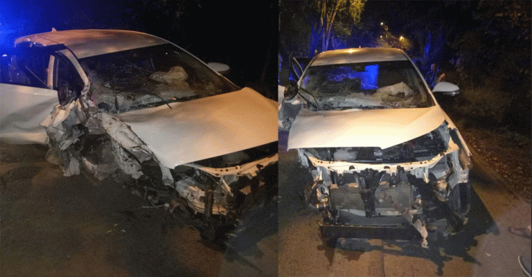 Innova Ringsek Tabrak Pohon, Pengemudi Tewas