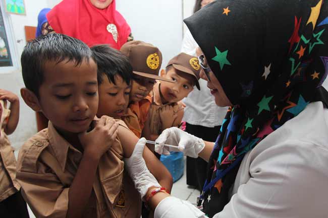 Sudah 40,99 Persen Diimunisasi Campak dan Rubella