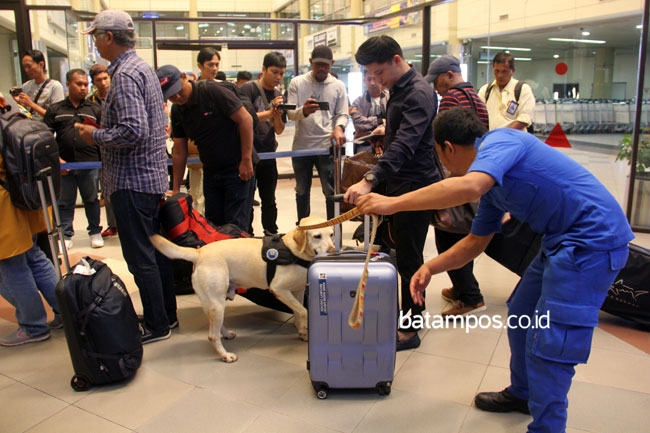 Antisipasi Narkoba Barang Bawaan Penumpang Diperiksa