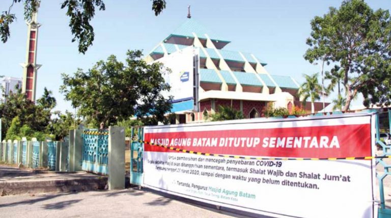 Sejumlah Masjid di Batam Ditutup Sementara, Berikut Daftarnya…