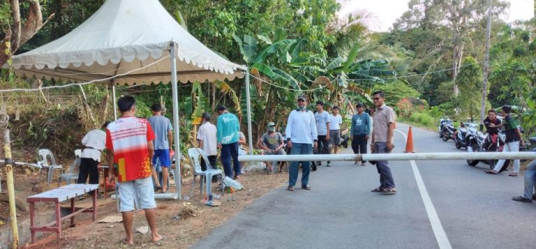 Ada Portal Covid-19 di Desa Tiangau Anambas 