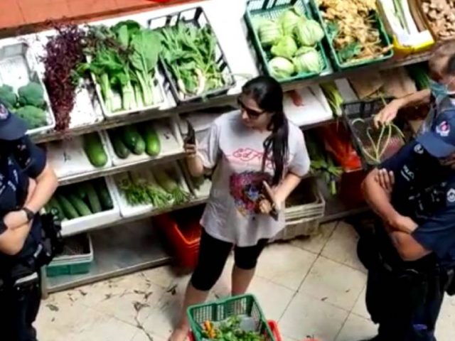 Ke Pasar Tak Pakai Masker, Perempuan Singapura Diadili