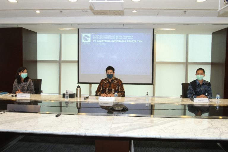 RUPST Saratoga 2020 Umumkan Hasil Positif Melalui Pembagian Dividen Sebagai Bentuk Komitmen Kepada Pemegang Saham
