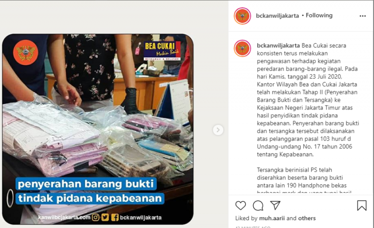 Pengusaha Handphone Kota Batam PS Ditangkap, Bea Cukai: Benar Dia Orangnya