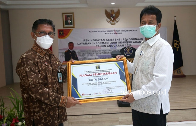 100 Persen, JDIH Batam Terintegrasi ke JDIH Nasional