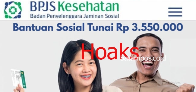 Hoaks, BPJS Kesehatan Tak Ada Berikan Bantuan Sosial Tunai