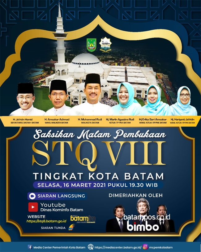 Grup Musik Bimbo Jadi Bintang Tamu Pembukaan STQ ke VII Kota Batam