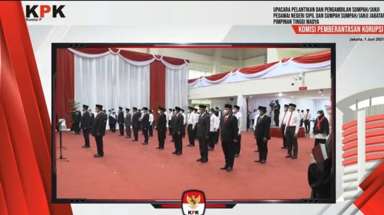 Dilantik Firli, 1.271 Pegawai KPK Resmi Menjadi ASN