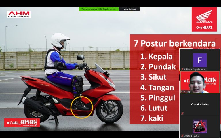 Program Pelatihan Safety Riding Bersama Honda