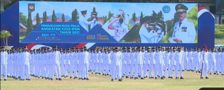 Mendagri Lantik 1.120 Muda Praja 2021, 1 Wakil Kepri Mundur