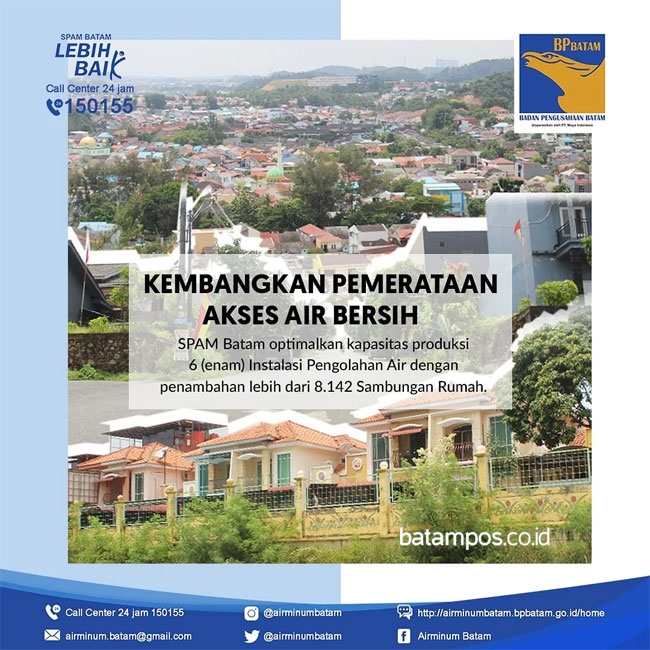 SPAM Batam Maksimalkan Kapasitas Produksi Instalasi Pengolahan Air, Ini Tujuannya…