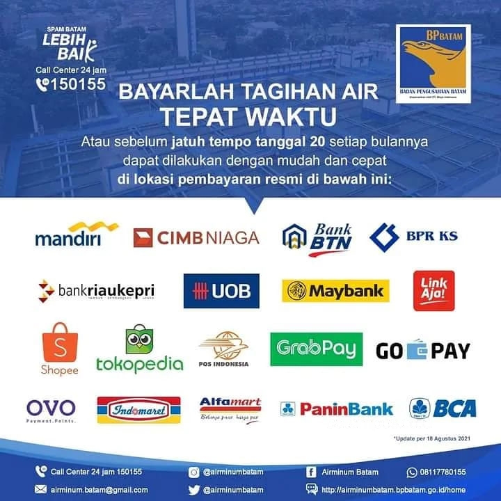 Warga Batam, Bayar Tagihan Air di Sini Aja…