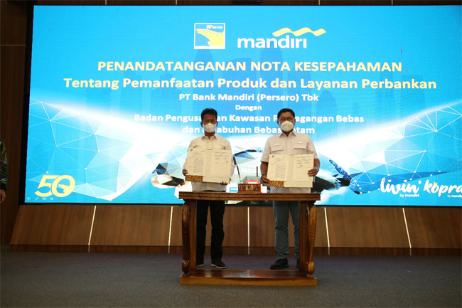 BP Batam Teken Nota Kesepahaman bersama Bank Mandiri