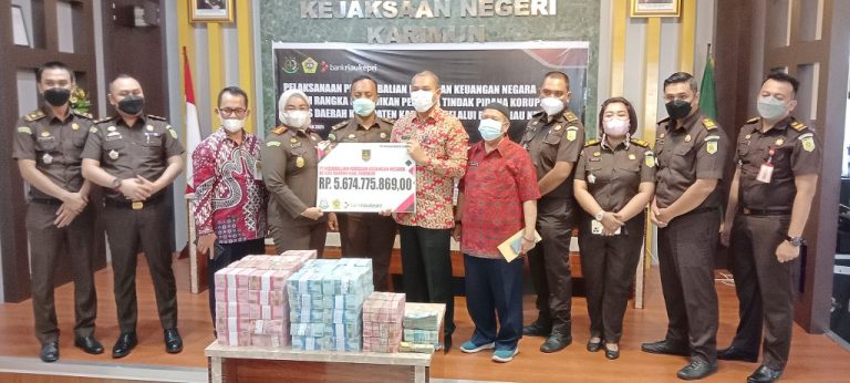 Rp 5,6 M Hasil Korupsi Dikembalikan