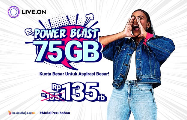 Paket Power Blast 75GB XL Axiata Penuhi Kebutuhan Internet Anak Muda