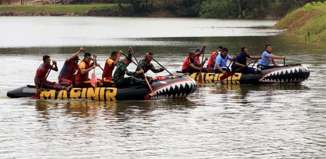 HUT Korps Marinir Ke-76, Disemarakan Berbagai Lomba dan Bersih-bersih Danau