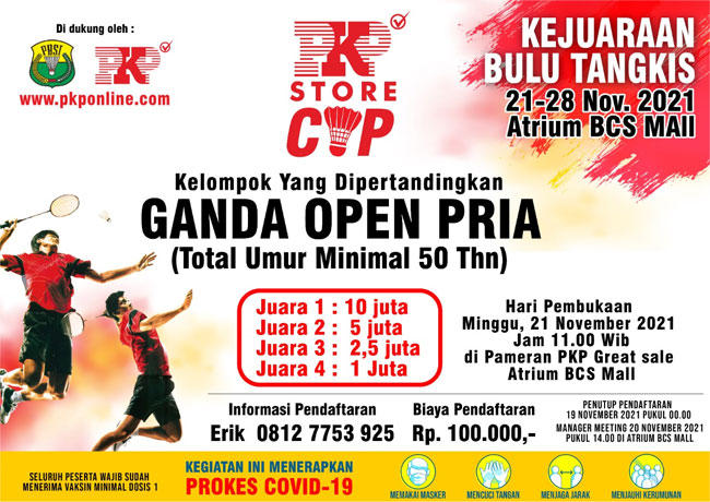 PKP Store Cup Cari Bibit Atlet Bulu Tangkis Indonesia