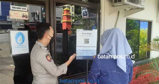 Kini, Masuk Kantor Polisi di Batam Wajib Gunakan Aplikasi Pedulilindungi