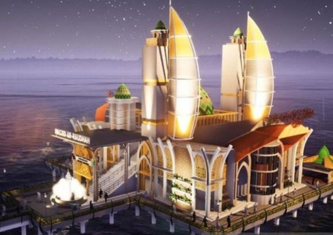 Masjid Terapung di Tanah Bumbu, Kalsel