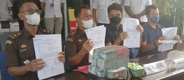 14 Kepala Puskesmas Se-Bintan Kembalikan Uang Kerugian Negara, Jumlahnya Mencapai Rp 504 Juta