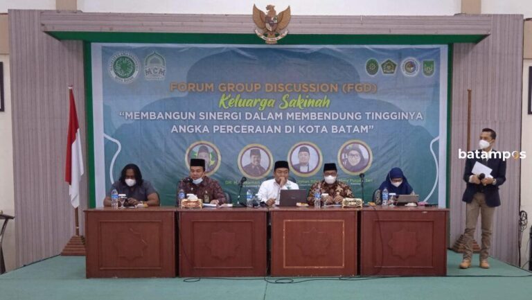 FGD Keluarga Sakinah, Bersinergi Tekan Angka Perceraian di Batam