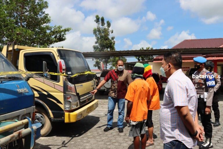 Polisi Tangkap Tiga Pelaku Tambang Pasir Ilegal di Gunung Kijang, Bintan