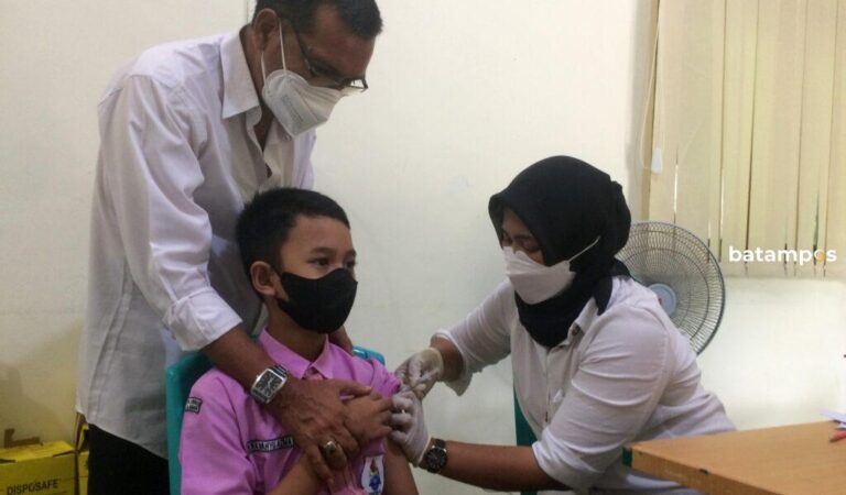 Vaksinasi Usia 6-11 Tahun Dosis Pertama di Karimun Baru Capai 38,67 Persen