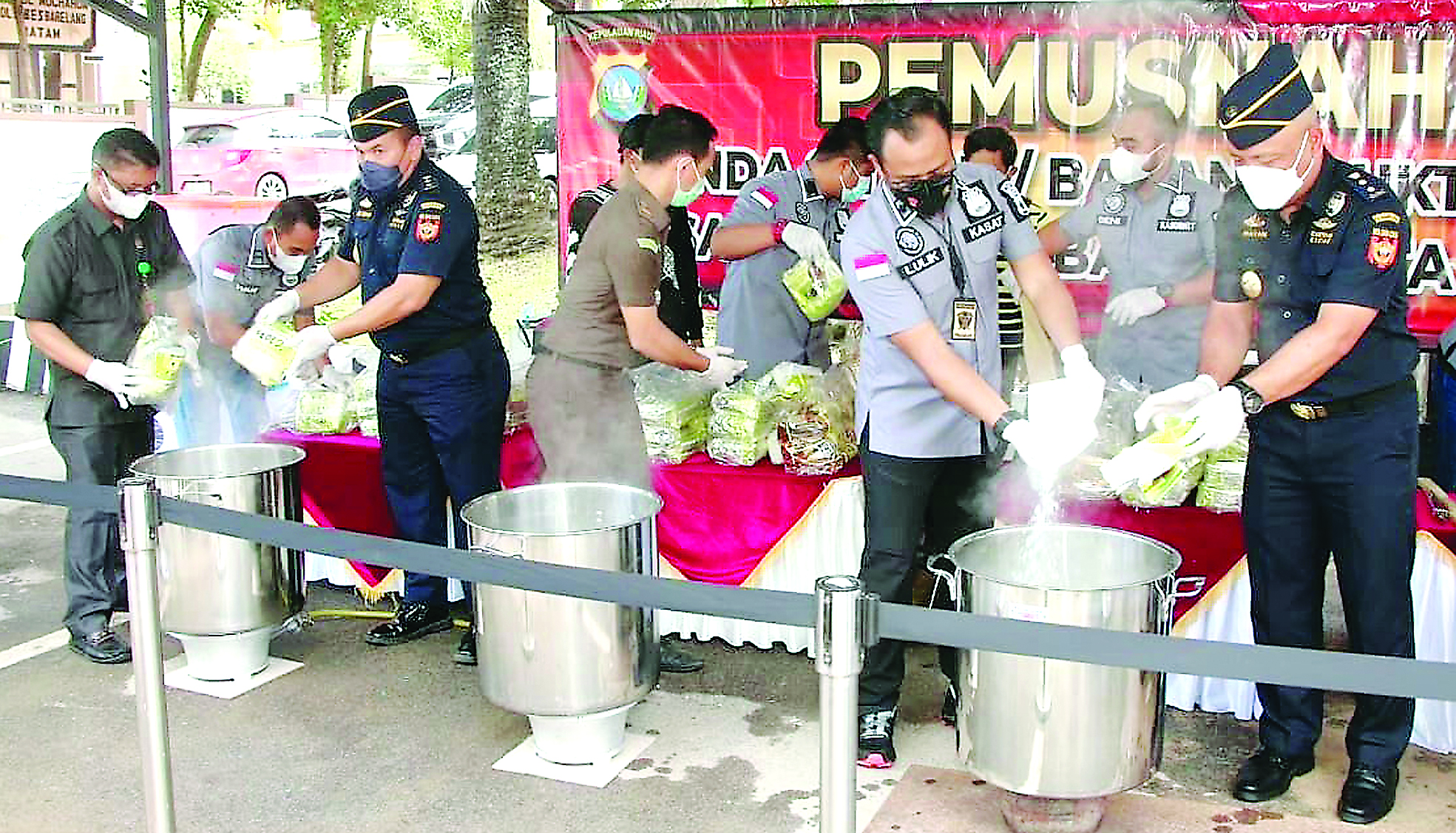 Kasus Sabu 107 Kg Segera Diadili di PN Batam 1 Pemusnahan Sabu 107 Kg 1