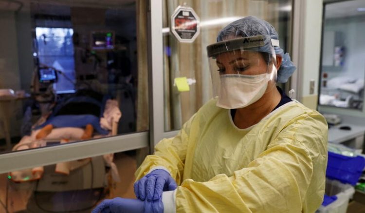 Di Amerika Serikat, Pasien Rawat Inap Covid-19 Capai 123 Ribu Orang