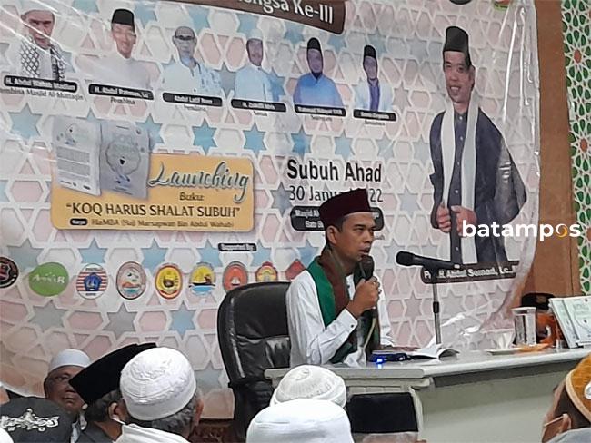 UAS Hadiri Milad ke-3 Pejuang Subuh Nongsa