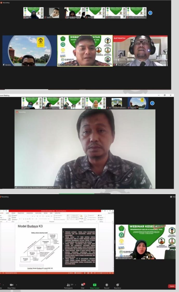 HIMA K3 Ibnu Sina Gelar Webinar Peringati Bulan Kesehatan dan Keselamatan Kerja Nasional