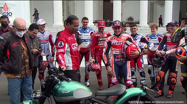 Ini yang Dibicarakan Jokowi dan Marc Marquez di Istana Kepresidenan