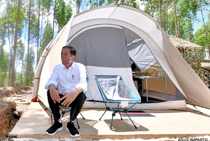 Tempat Kemah Jokowi di Titik Nol IKN Nusantara Endemik Malaria